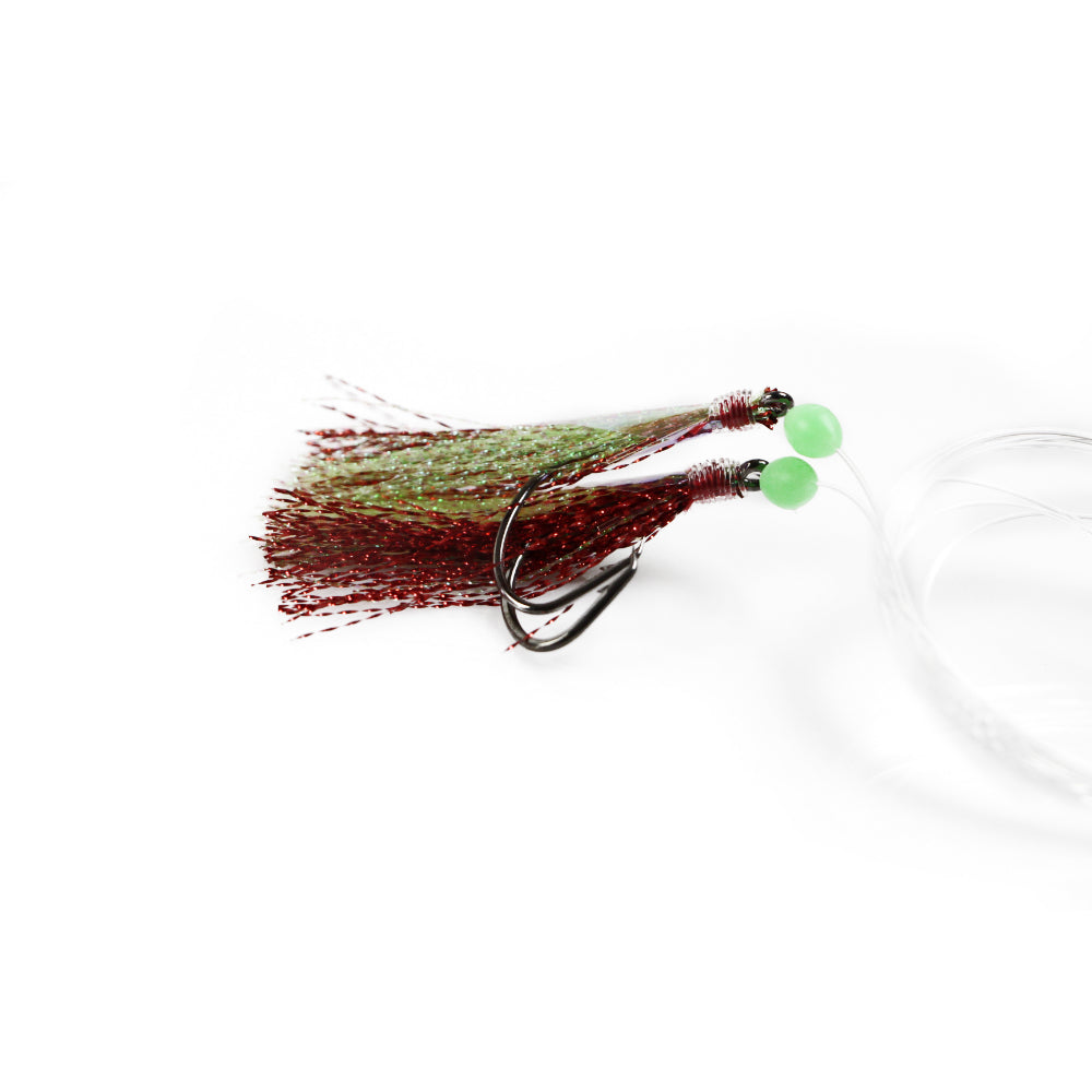 10 x Snapper Rigs Flasher Rig Bottom Reef Fishing Lure Hook Paternoster - 5/0