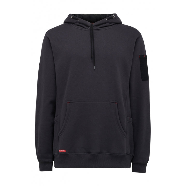 2 x Mens Hard Yakka Brushed Fleece Hoodie Jumper Charcoal Y19326