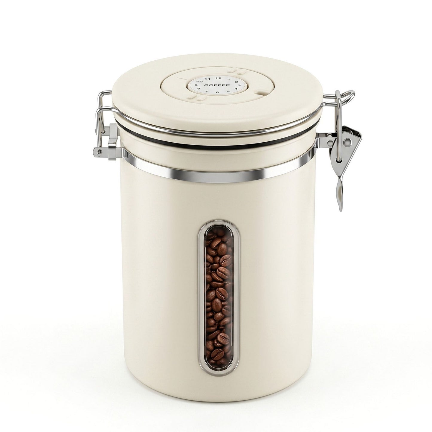5-Star Chef 1.8L Stainless Steel Coffee Bean Storage Container Coffee Canister