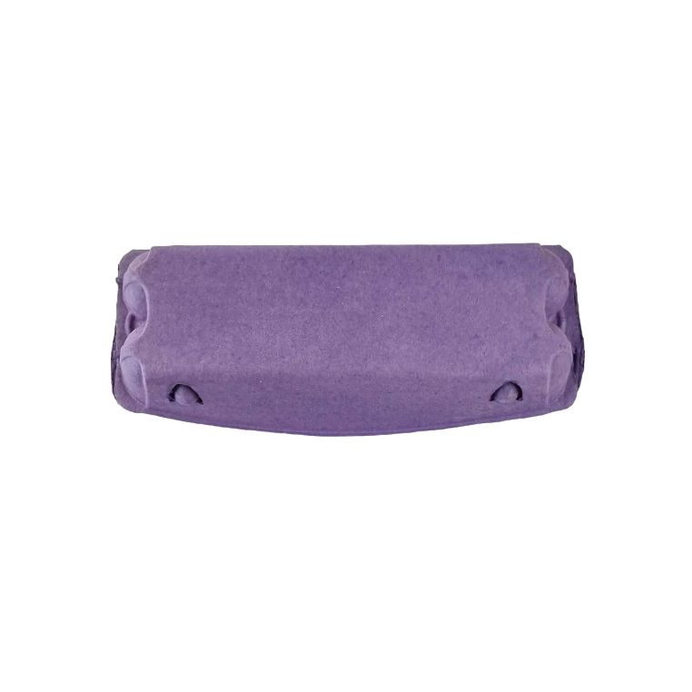 50 Recyclable 12-Egg Egg Cartons Full Dozen - Brown / Charcoal / Green / Purple