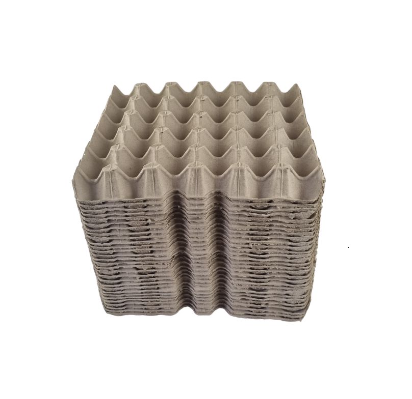 50 X Brown Pocket Egg Trays Cardboard Fillers For 30 Eggs
