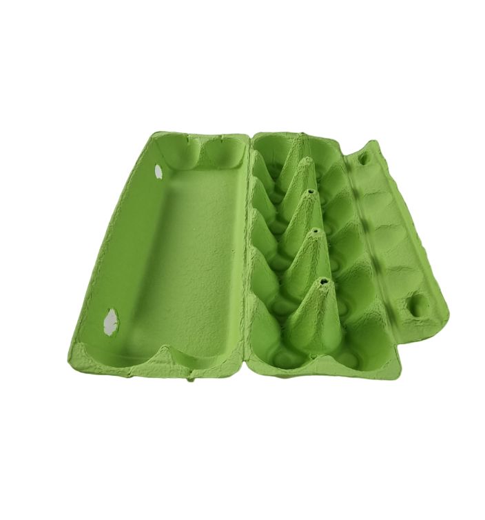 75 X Lime Green Full Dozen Carton 12-Egg Recyclable Egg Cartons