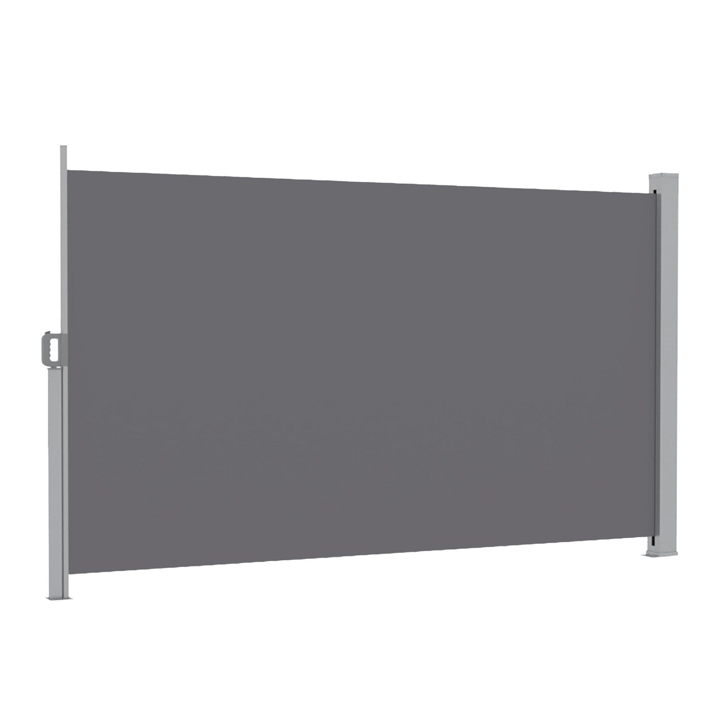 Instahut 1.8X3.5M Side Awning Retractable Privacy Screen Outdoor Sun Shade Grey