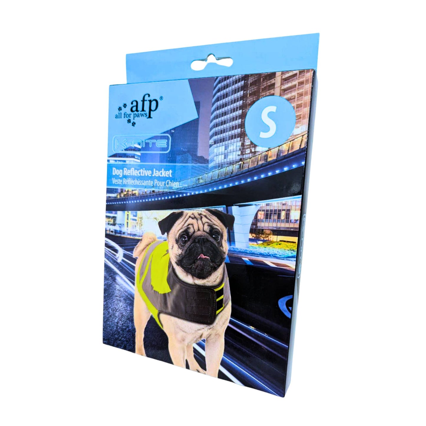 All For Paws Reflective Hi Vis Dog Vest Safety Jacket for Small Breed Dogs
