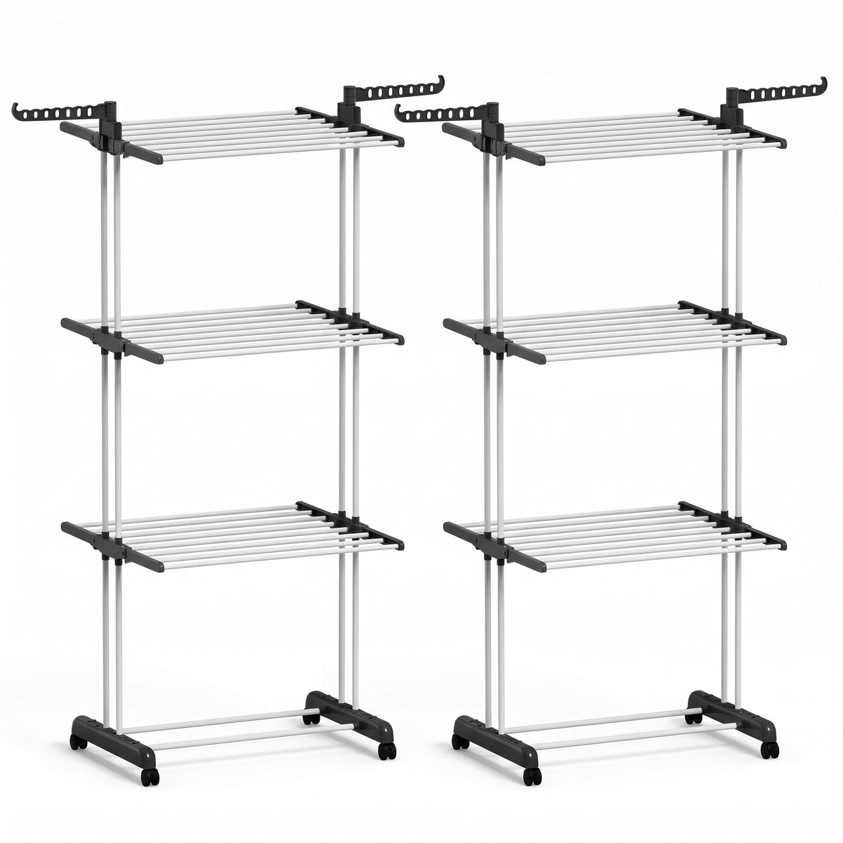 Artiss 2X Clothes Drying Rack 173cm Coat Airer Hanger Foldable