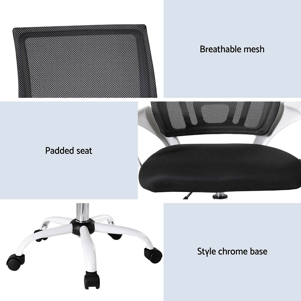 Artiss 2x Office Chair Mesh Computer Gaming Desk Chairs Work Study Mid Back