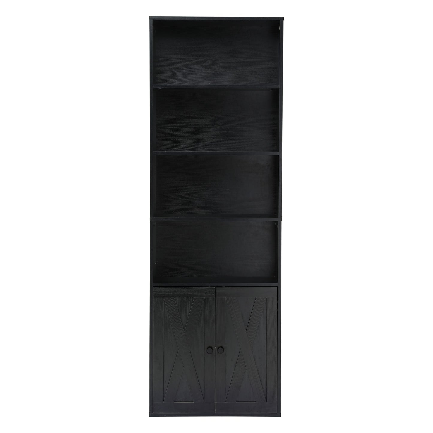 Artiss 6-Tier Bookshelf Display Cabinet Storage Black
