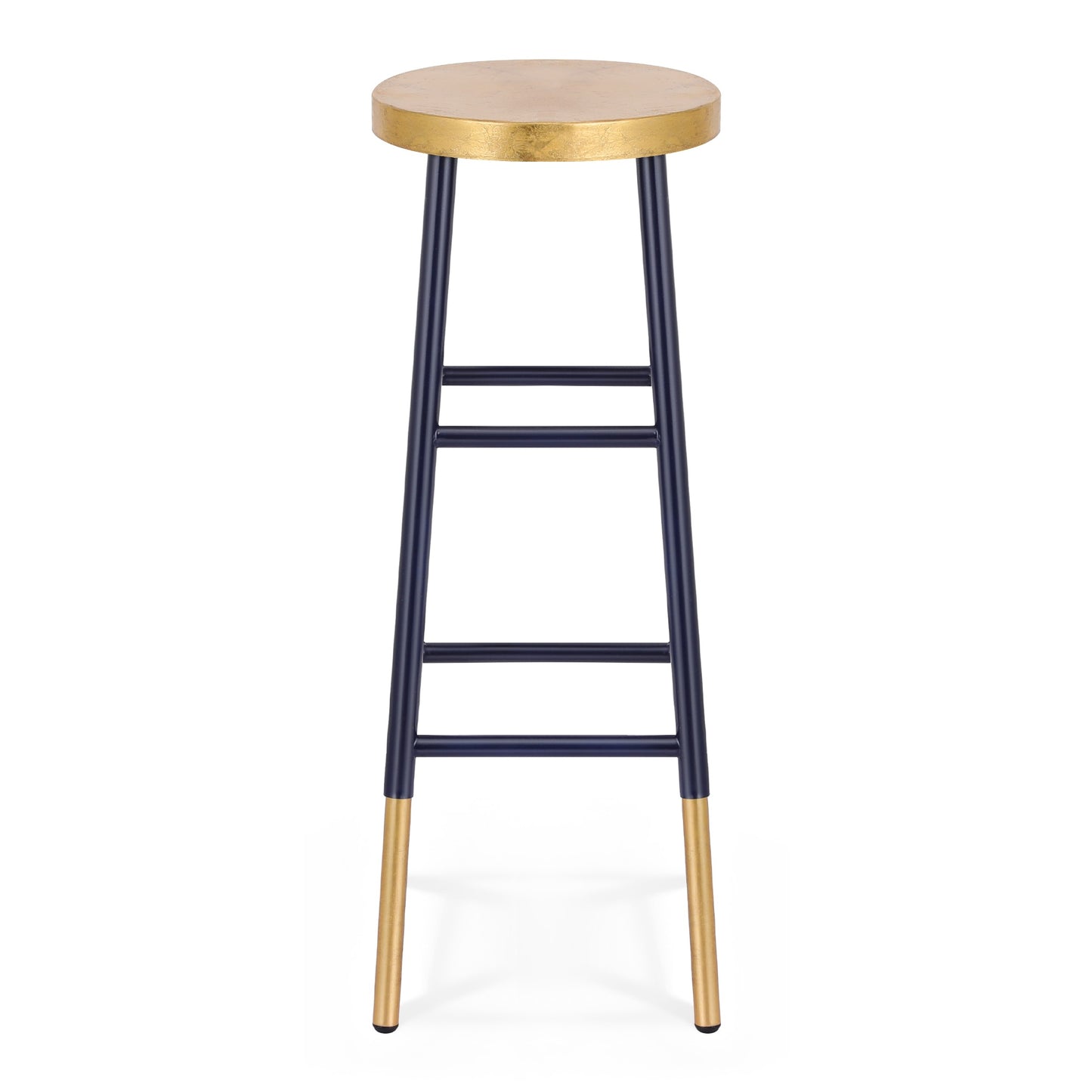 Artiss Bar Stools Metal Gold Navy