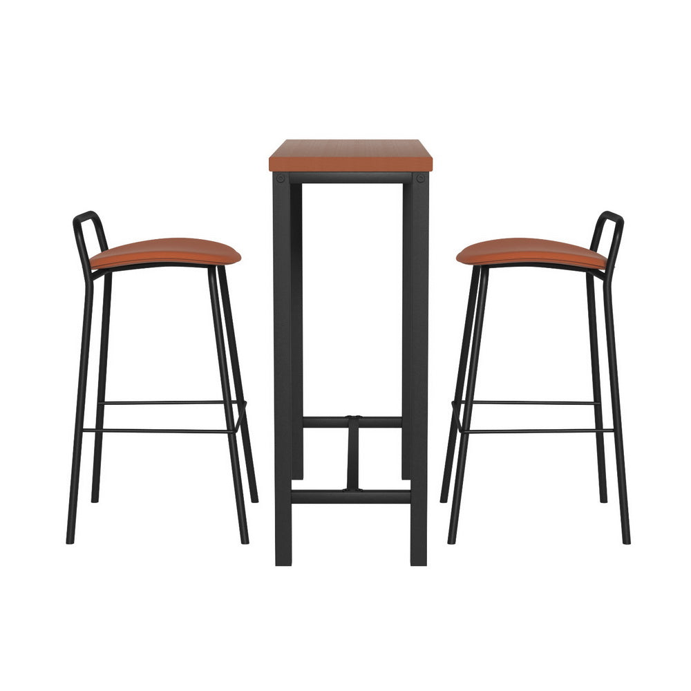 Artiss Bar Table and Stools Set Dining Desk Kitchen Chairs Cafe Pub