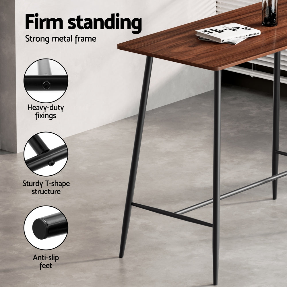 Artiss Bar Table and Stools Set Dining Desk Kitchen Chairs Cafe Pub