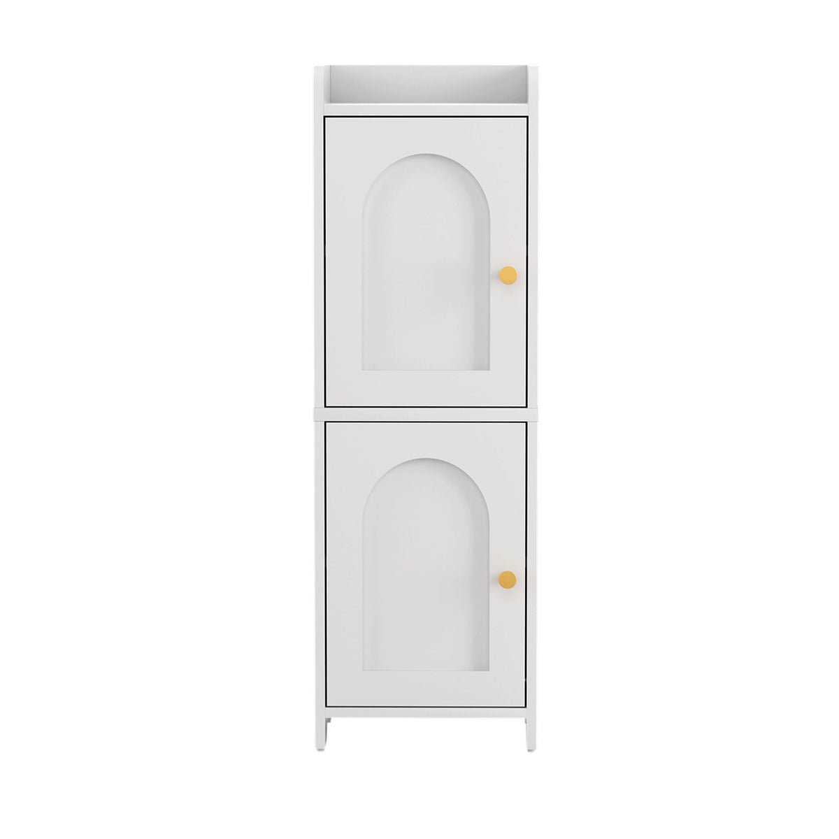 Artiss Bathroom Storage Cabinet 2-Tier Slim Toilet Organizer Adjustable White