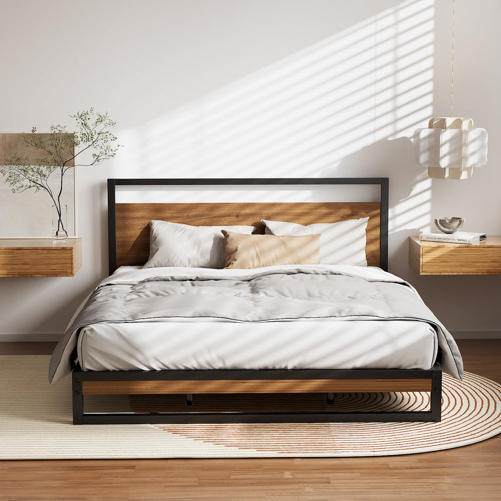 Artiss Bed Frame Queen Size Metal Bed Frame DANE
