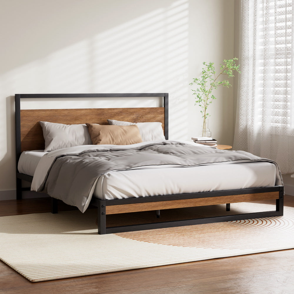 Artiss Bed Frame Queen Size Metal Bed Frame DANE