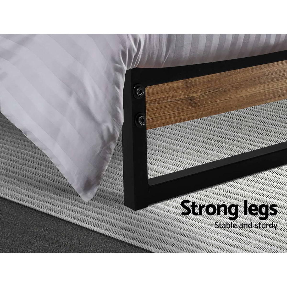 Artiss Bed Frame Single Size Metal Bed Frame DANE