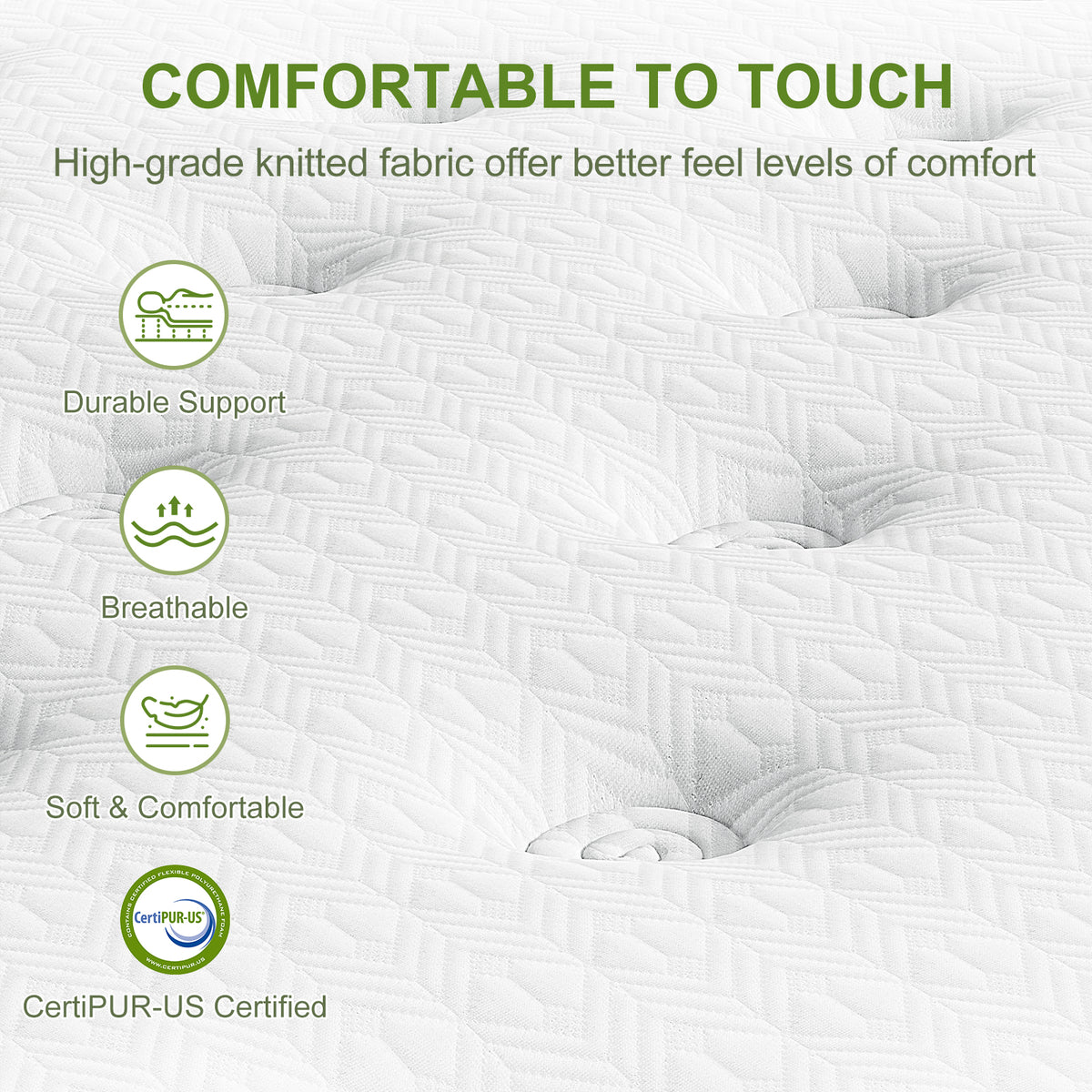 Artiss BedStory Queen Bed Frame Mattress Set Platform Upholstered Hybrid Pocket Coil