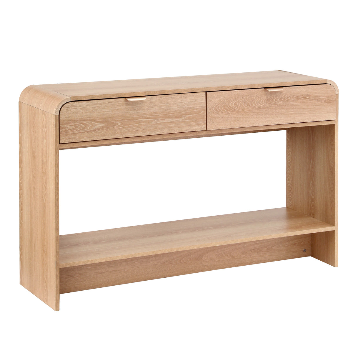 Artiss Console Table Hallway Entryway Storage Drawer Shelf Curved Edge 120CM Pine