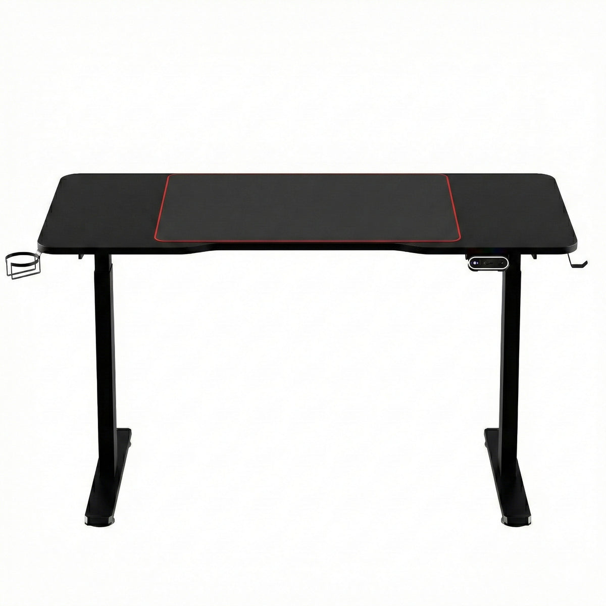 Artiss Electric Gaming Desk RGB Sit Stand Height Adjustable Table Black