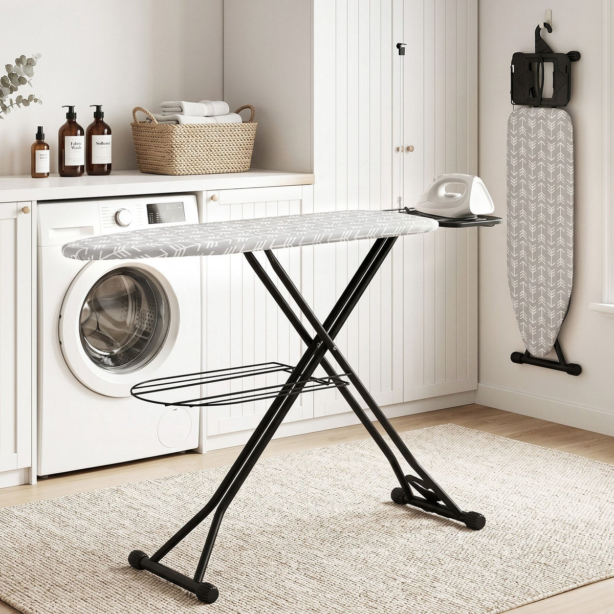 Artiss Foldable Ironing Board with Iron Rest Ironing Board for Laundry Room Arrow