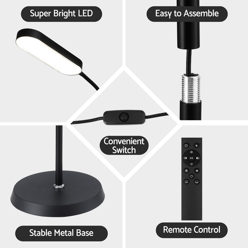 Artiss LED Floor Lamp with Remote Control & 4 Color Temperature Reading Living Room Bedroom Office