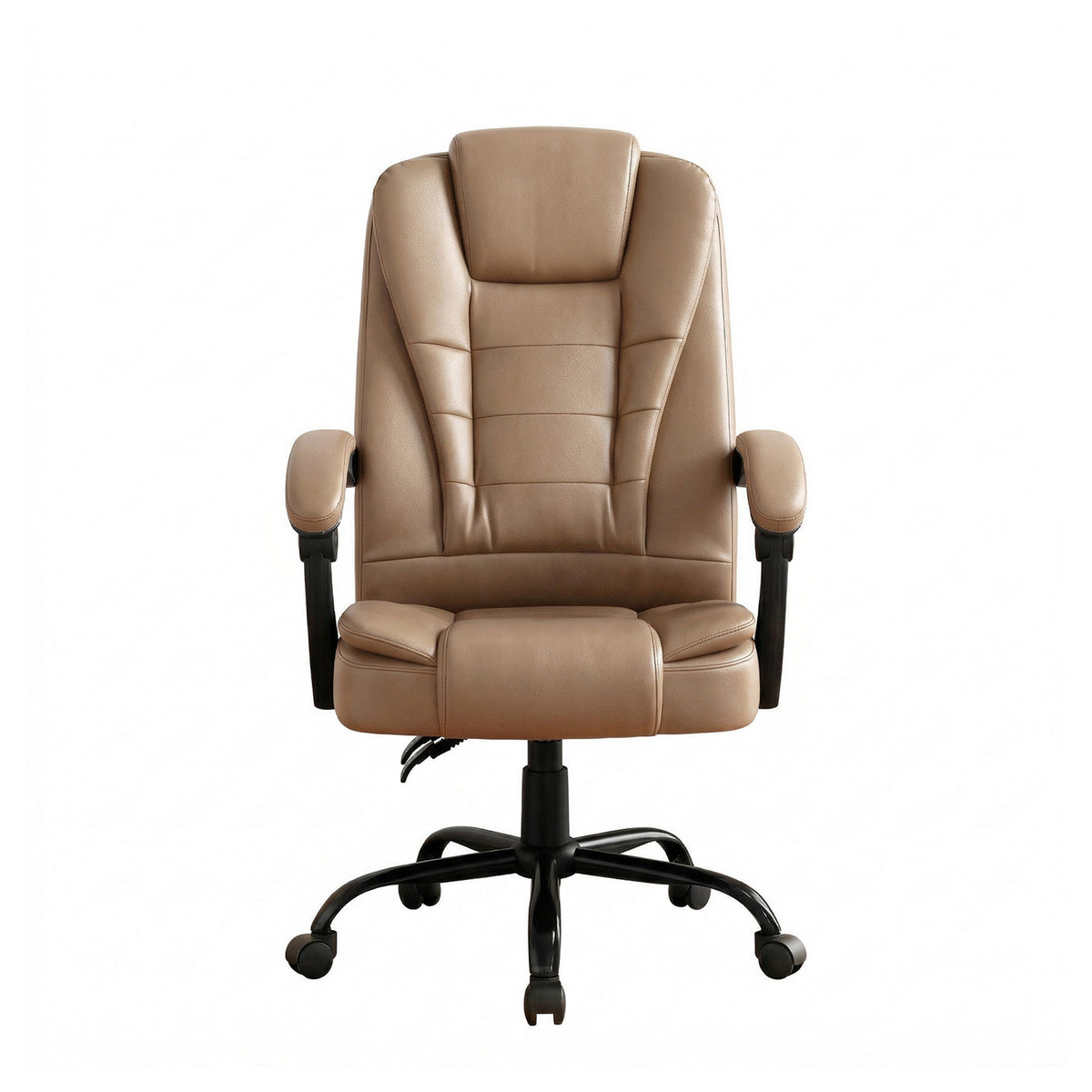 Artiss Massage Office Chair Executive Computer Gaming Chairs Brown PU Leather Espresso