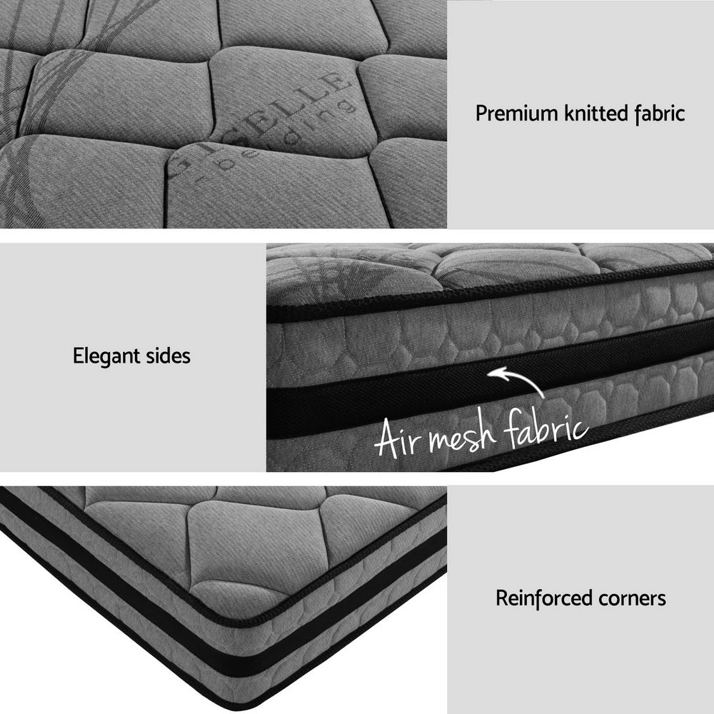 Artiss Metal Bed Frame Single Size Beds Platform with Mattress