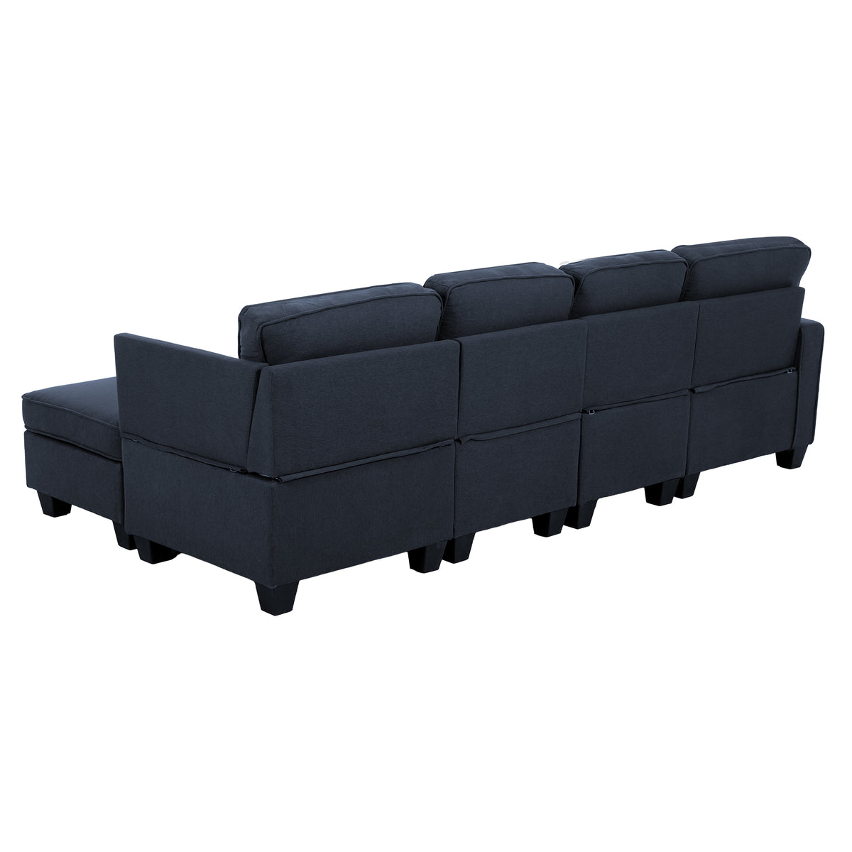 Artiss Modular Sofa Chaise Set 5-seater Dark Grey