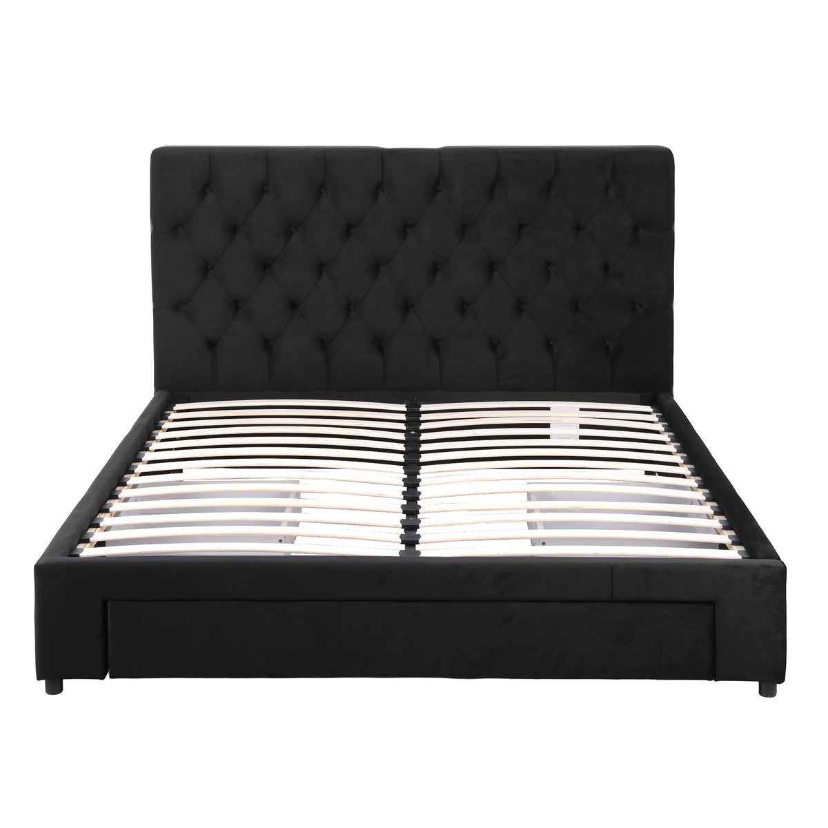 Artiss Queen Bed Frame Storage Charging Station Upholstered 3 Drawers USB Type-C