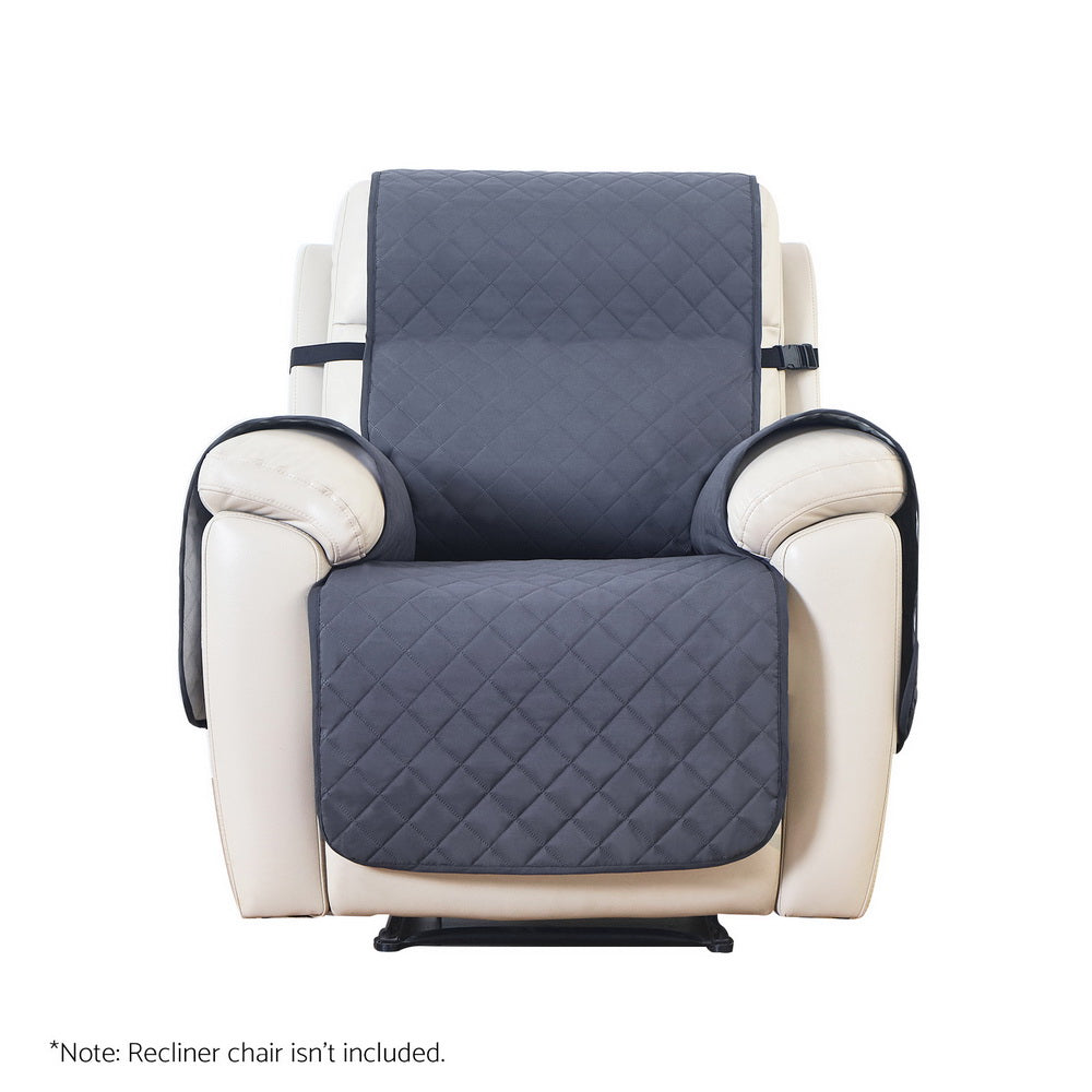 Artiss Recliner Chair Cover Water Repellent Non Slip Grey