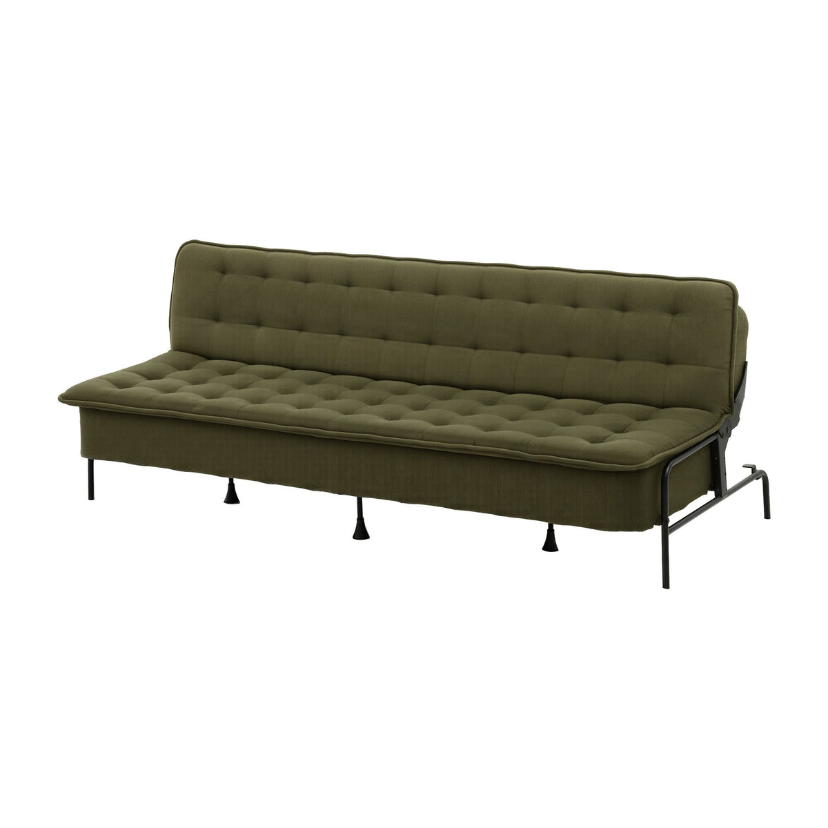 Artiss Sofa Bed, 1.9m 3-Seater Soft Innerspring Adjustable Couch Futon Chair for Apartment Dorm Living Room Office Study Bedroom, Green