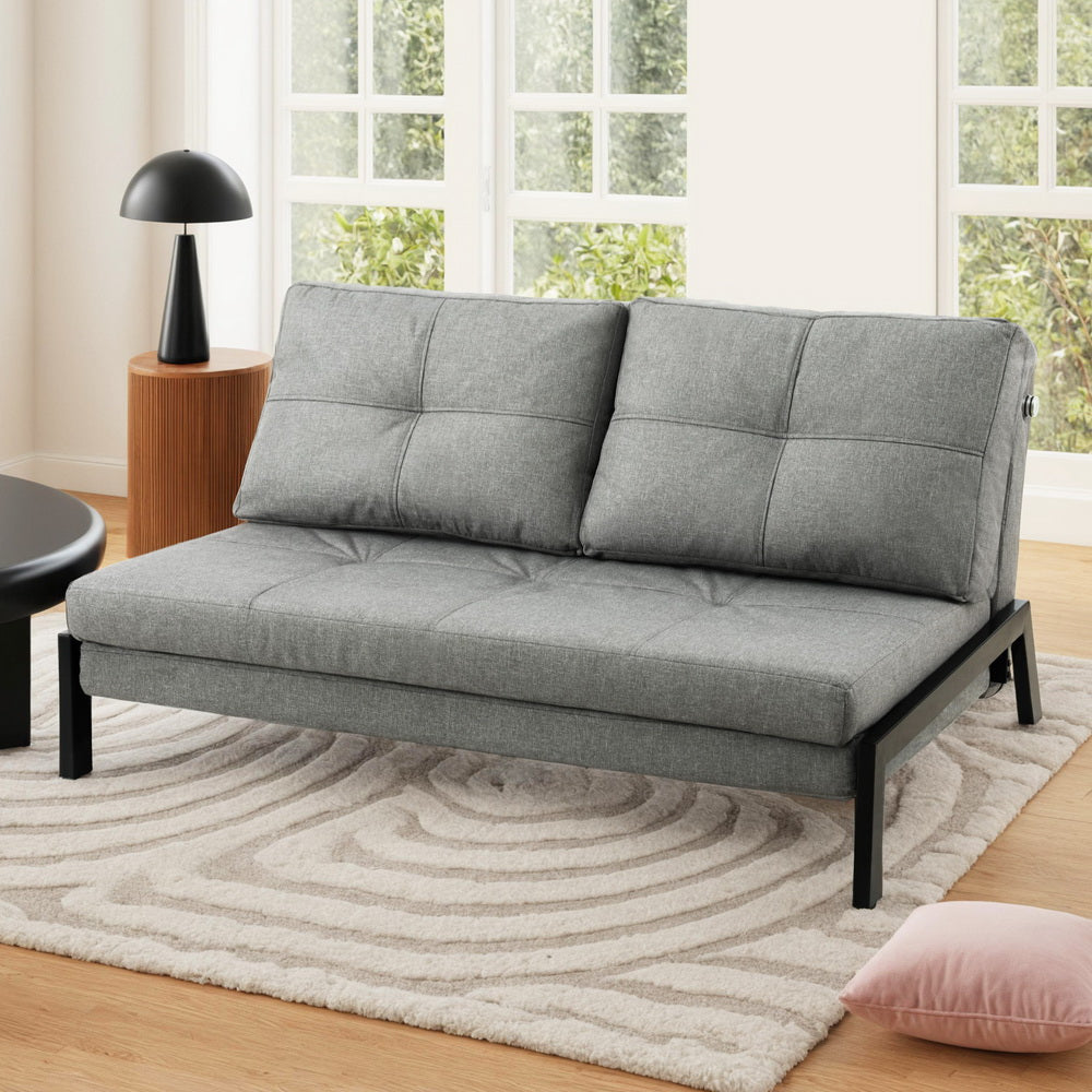 Artiss Sofa Bed 2 Seater Folding Convertible Couch Recliner Lounge Chair