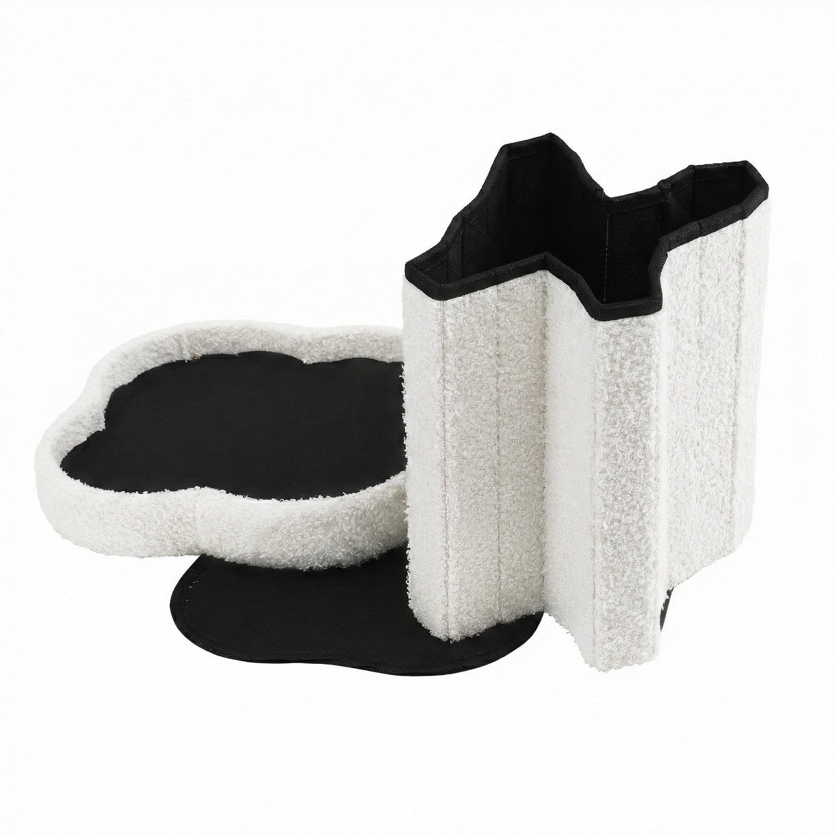 Artiss Storage Ottoman Foot Stool Foldable White