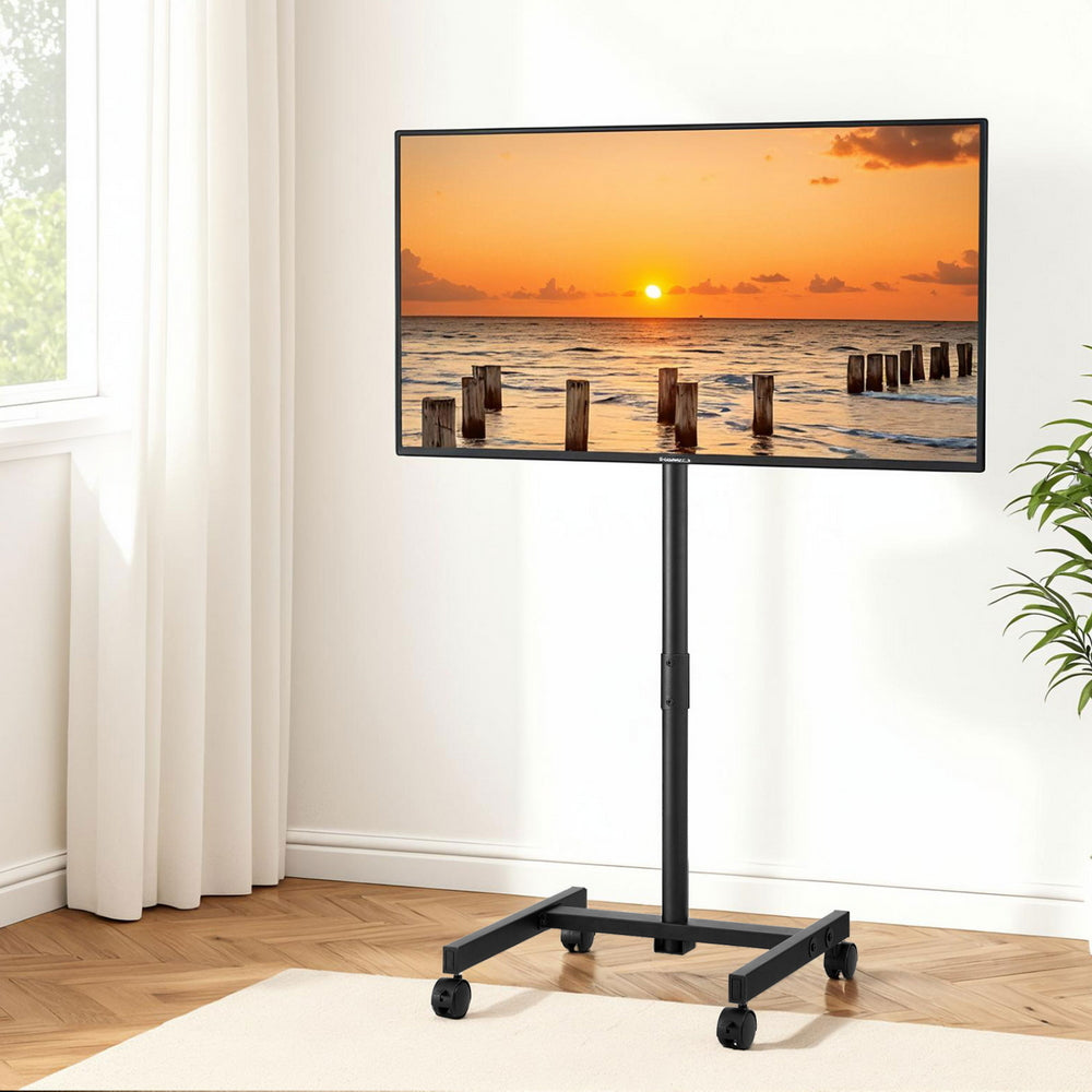 Artiss TV Stand 13-50" Universal Mobile Adjustable Height TV Stand with Wheels