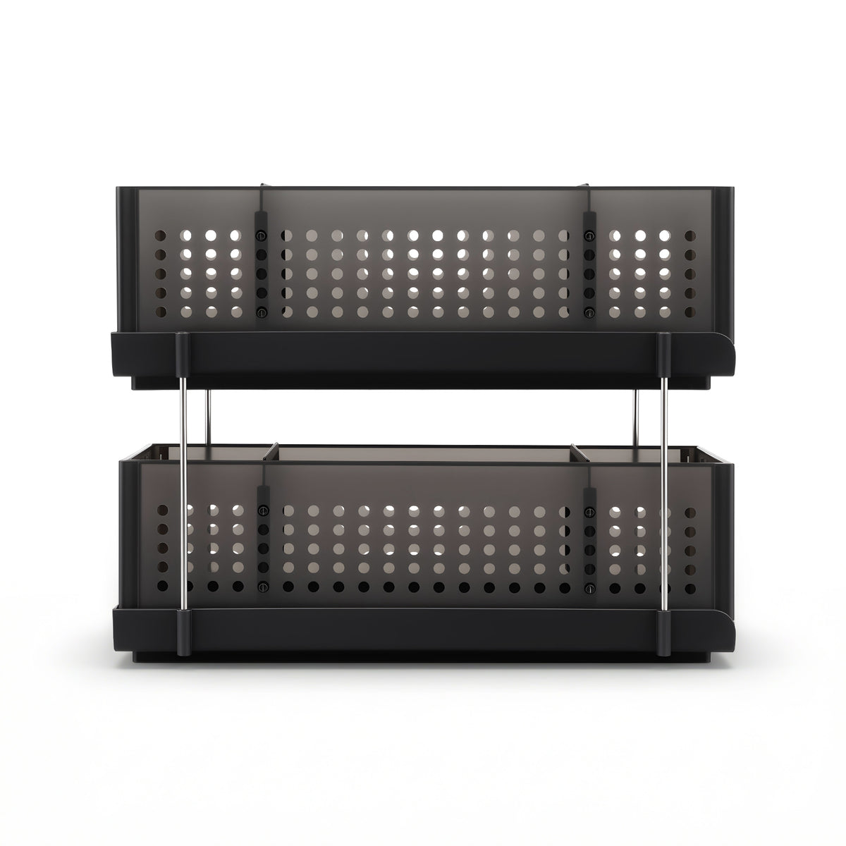 Artiss Under Sink Organizer 2 Tier Pull Out Drawer with Removable Baskets & Divider