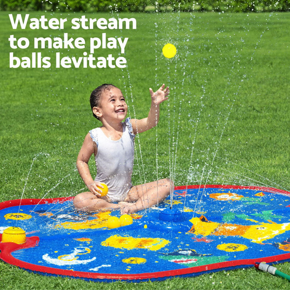 Bestway Kids Splash Pad Pool Sprinkler Spray Play Mat Water Fun Toys 170cm x140cm