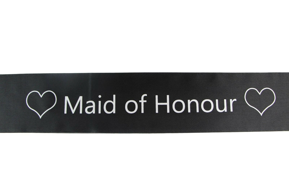 Bridal Hens Night Sash Party Bride Maid Of Honour Bridesmaid Groom Mother Sashes