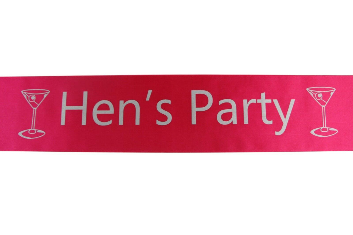 Bridal Hens Night Sash Party Bride Maid Of Honour Bridesmaid Groom Mother Sashes