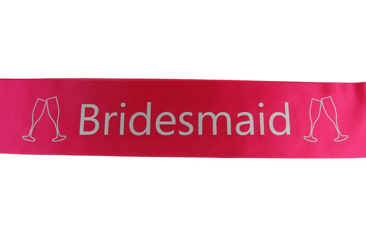 Bridal Hens Night Sash Party Bride Maid Of Honour Bridesmaid Groom Mother Sashes