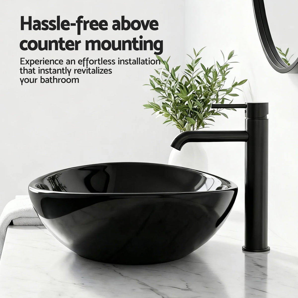 Cefito Bathroom Basin Ceramic Vanity Sink Hand Wash Bowl 41x34cm