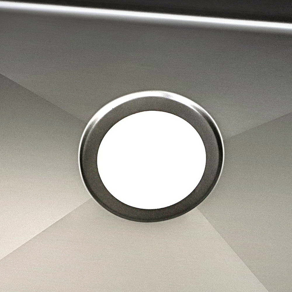 Cefito Kitchen Sink 60X45CM Stainless Steel Basin Single Bowl Black