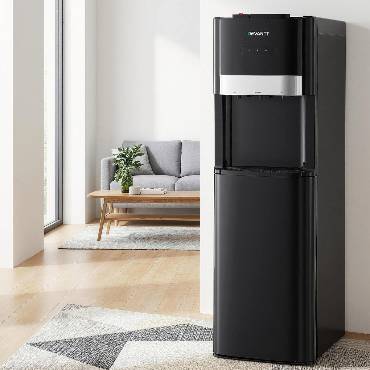 Devanti 3 Taps Water Cooler Dispenser Bottom Loading Dispenser Chiller Filter Purifier