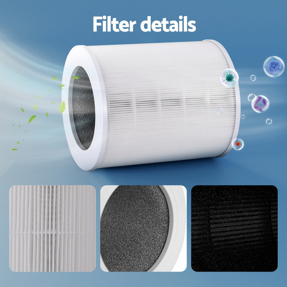 Devanti Air Purifier 4 Stage HEPA w/Replacement Filter