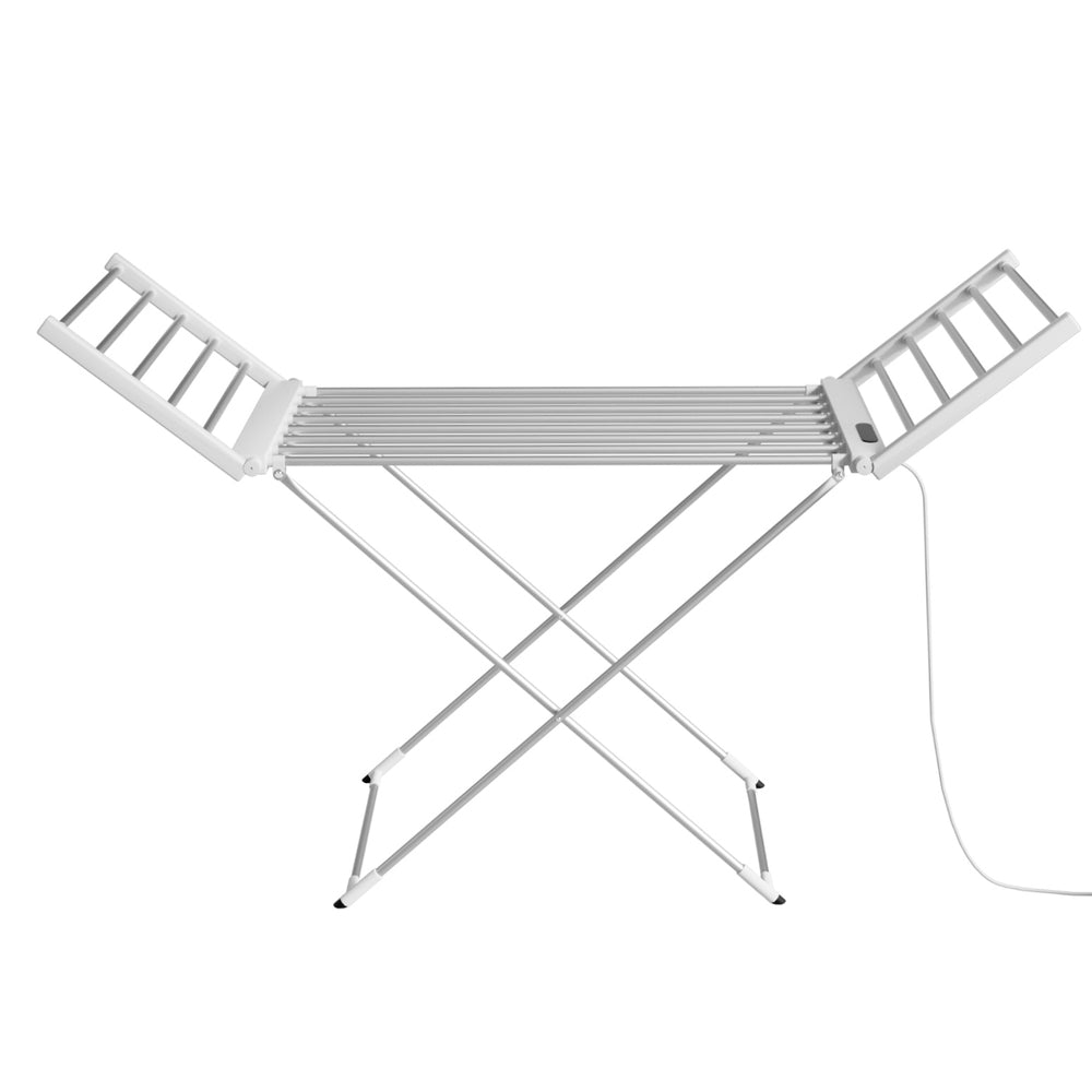 Devanti Foldable Electric Heated Towel Rail Rack with 24H Timer