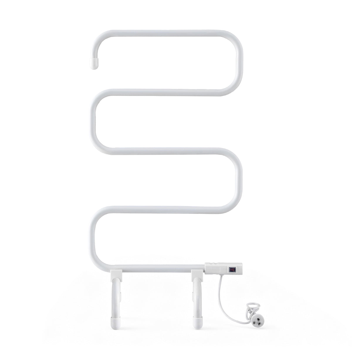 Devanti Heated Towel Rail Freestanding Wall Mounted S-Shape Electric Warmer Rack