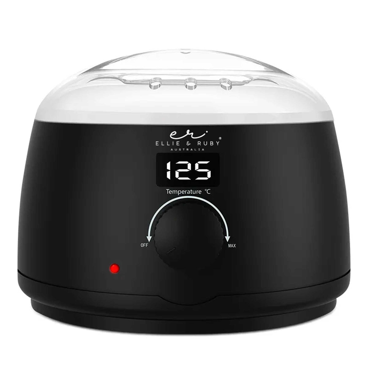 Ellie and Ruby 500ml Automatic Wax Warmer Pot - Electronic Wax Heater Black