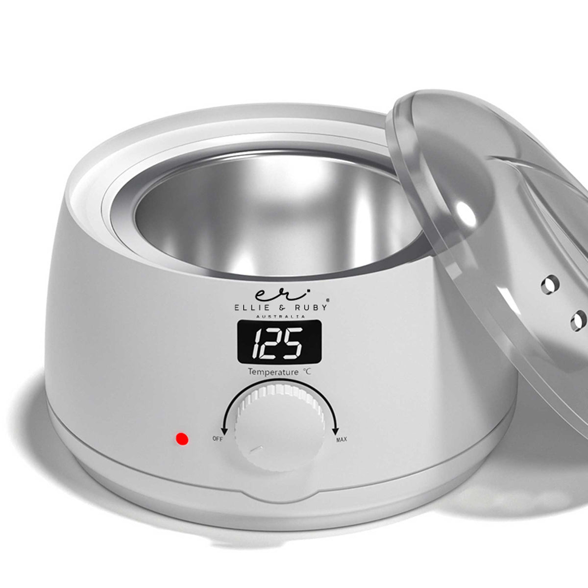 Ellie and Ruby 500ml Automatic Wax Warmer Pot - Electronic Wax Heater White