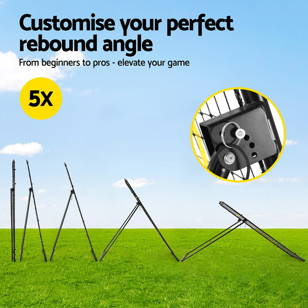 Everfit 7ft 2.1M Volleyball Net Football Baseball Goal Netting with Frame Angle Adjustable Rebounder