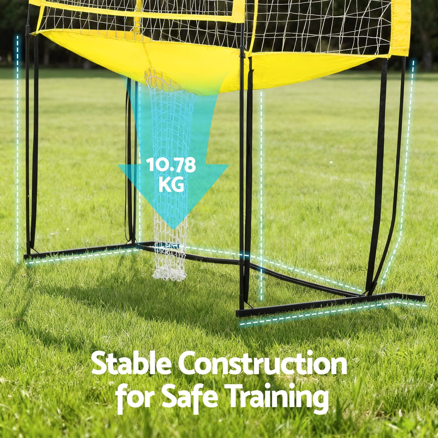 Everfit 8ft Volleyball Net Free-standing Adjustable Height Portable with Ball and Bag