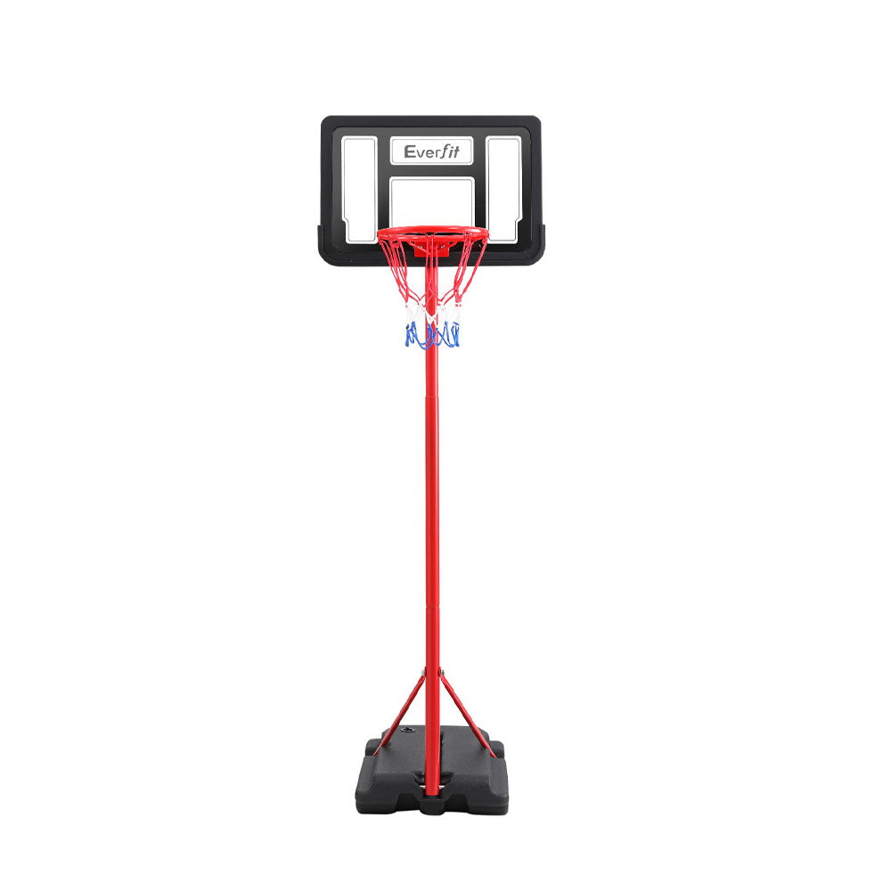 Everfit Adjustable 1.6M Kids Basketball Hoop Stand System Portable Wheeled Base