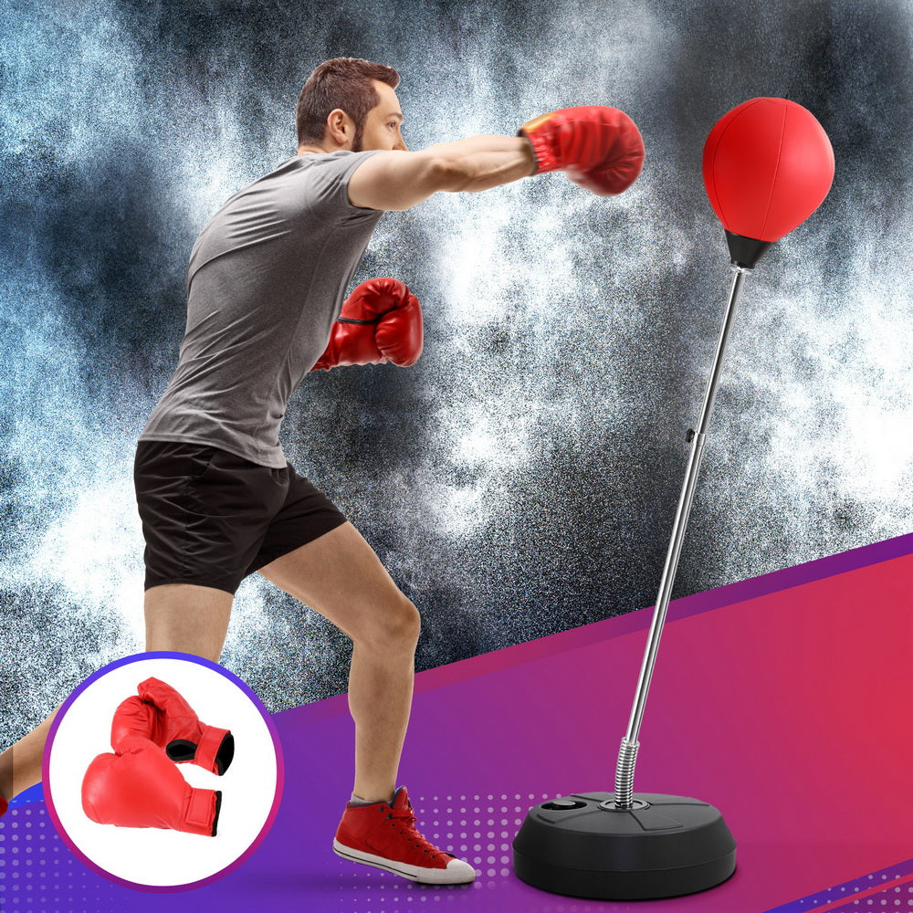 Everfit Adult Punching Bag Stand 150cm Adjustable Freestanding with Gloves and Pump