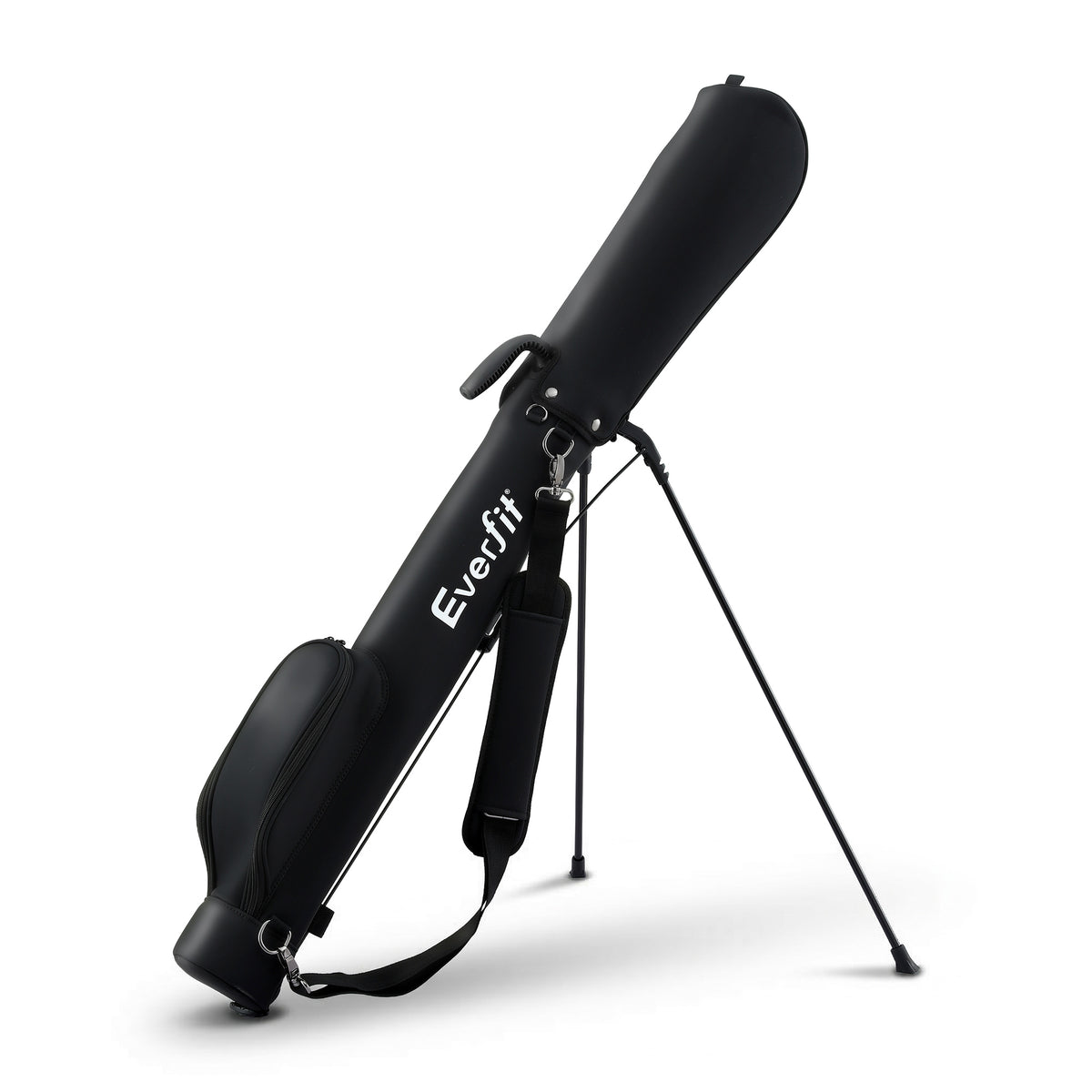 Everfit Golf Stand Bag 2-Way Divider Lightweight Carry Bag for 5-6 Clubs with Insulated Pocket Black
